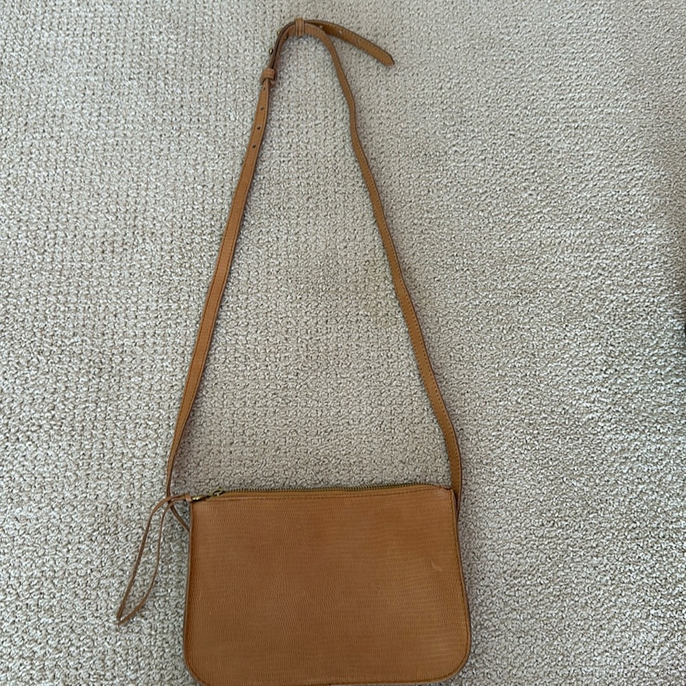 Madewell tan crossbody or shoulder purse
